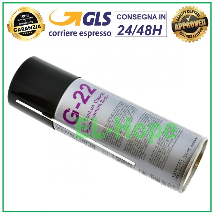 SPRAY ALCOHOL CLEANER CONTACTS DRY WITH FAST EVAPORATION 200ml G-22 G22 TWO CI
