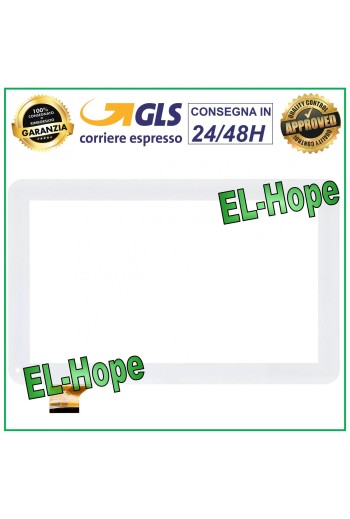 TOUCH SCREEN GLASS MEDIACOM SmartPad i10 I1B3G2 M-MPI1B3G2 10.1 ORIGINAL WHITE