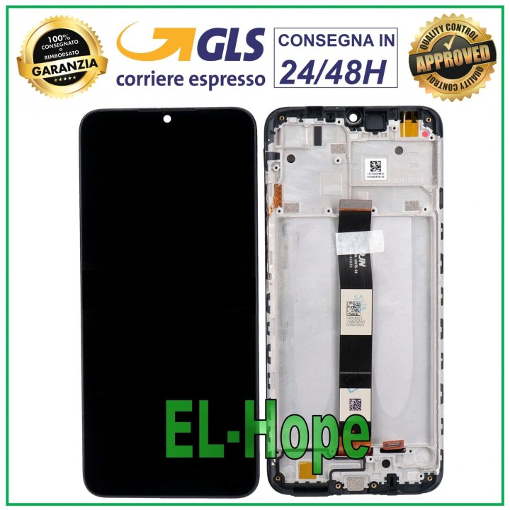 LCD DISPLAY FRAME FOR XIAOMI REDMI 10A 220233L2G 220233L2C TOUCH SCREEN GLASS