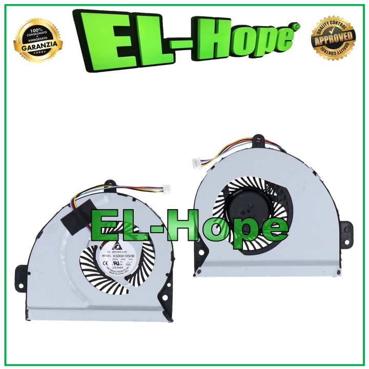 KSB06105HB FAN CPU FAN FOR ASUS K43BE K43BR K43BY K43TA K43 K43S NOTEBOOK