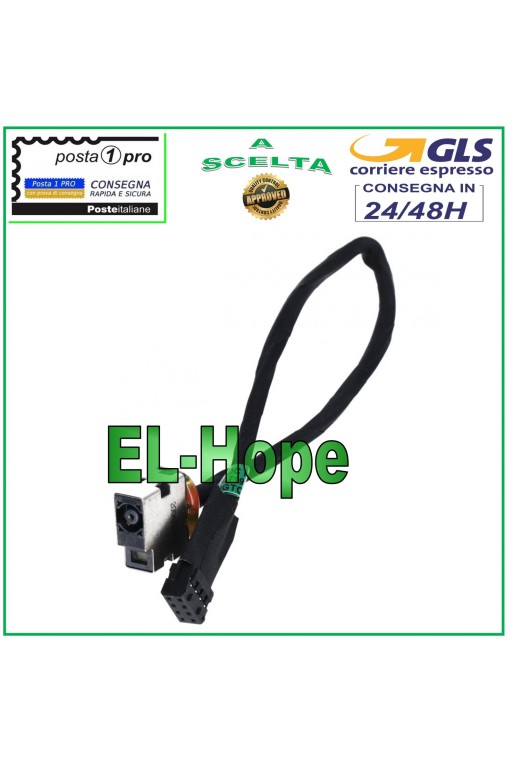 FLAT POWER CONNECTOR DC POWER JACK PJ584 HP PAVILION 14-E0181A NOTEBOOK