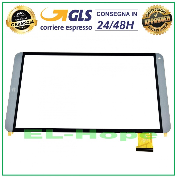 TOUCH SCREEN GLASS MEDIACOM SmartPad Hx 10 HD M-SP10HXBH 10.1 ORIGINAL GREY