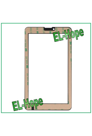 GLASS FOR TOUCH SCREEN MAJESTIC TAB 747 GLASS ORIGINAL BLACK + DOUBLE-SIDED ADHESIVE