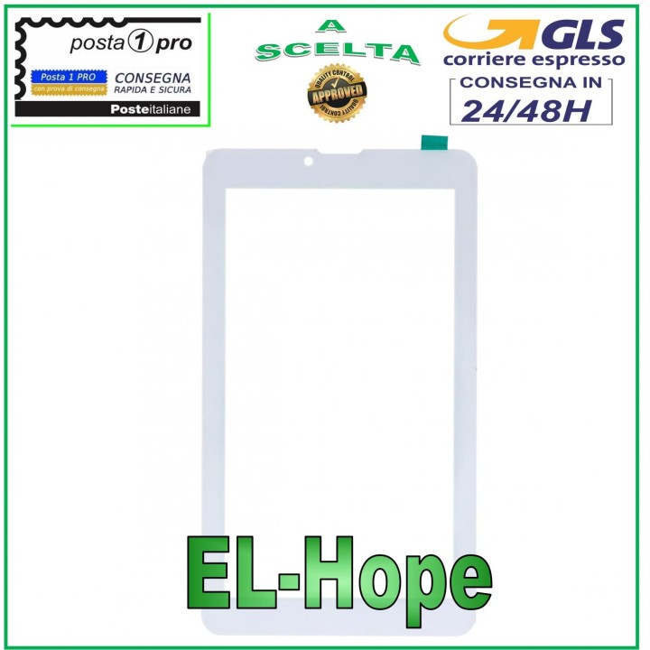 GLASS FOR TOUCH SCREEN MAJESTIC TAB 647 GLASS ORIGINAL WHITE