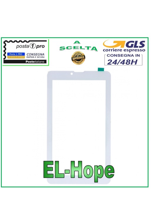 GLASS FOR TOUCH SCREEN MAJESTIC TAB 527 GLASS ORIGINAL WHITE