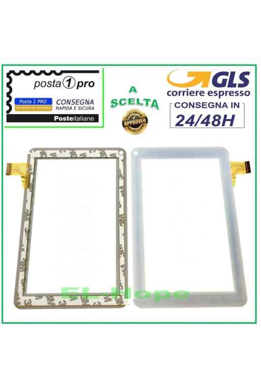 TOUCH SCREEN GLASS Scroll Basic Plus 7 DIGITIZER ORIGINAL WHITE