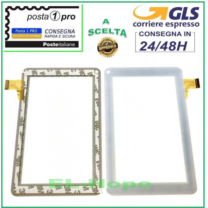 TOUCH SCREEN GLASS Majestic Tab 173 DIGITIZER ORIGINAL WHITE