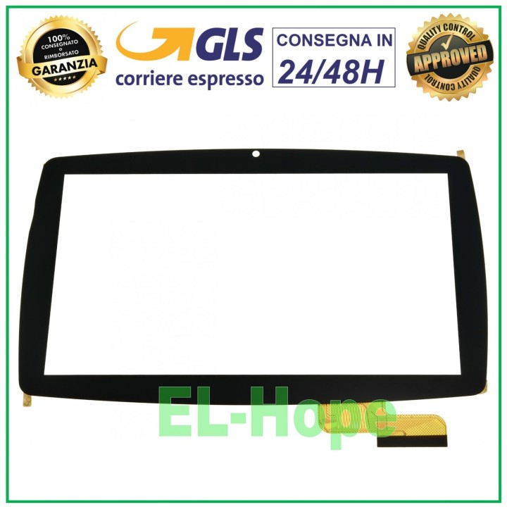 TOUCH SCREEN GLASS LISCIANI MIO TAB 7 PRESCHOOL 2019 SPECIAL EDITION 71968 BLACK