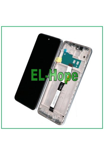 LCD DISPLAY FOR XIAOMI REDMI NOTE 10 LITE TOUCH SCREEN SILVER FRAME SCREEN