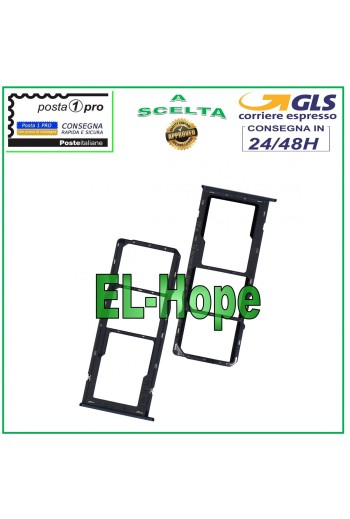 SLOT CARRIAGE COMPARTMENT NANO SIM CARD SD SAMSUNG GALAXY A22 5G SM-A226 BLACK