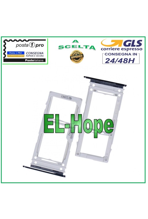 SLOT CART SIM CARD COMPARTMENT MICRO SD SAMSUNG GALAXY S10 LITE SM G770 F SILVER
