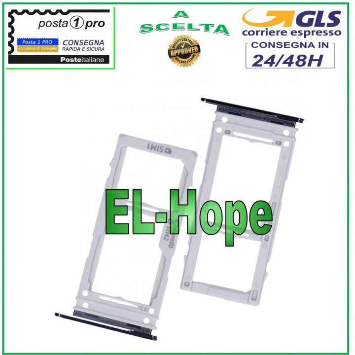 SLOT CART SIM CARD COMPARTMENT MICRO SD SAMSUNG GALAXY S10 LITE SM G770 F SILVER