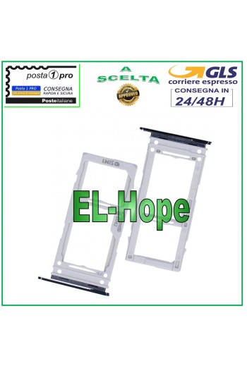 SLOT CARRIAGE SIM CARD COMPARTMENT MICRO SD SAMSUNG GALAXY S10 PLUS SM G975 F SILVER
