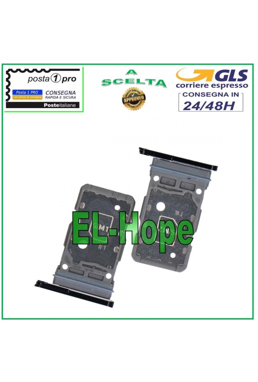 SLOT DUAL NANO SIM CARD COMPARTMENT SAMSUNG GALAXY S21+ PLUS SM-G996 BLACK
