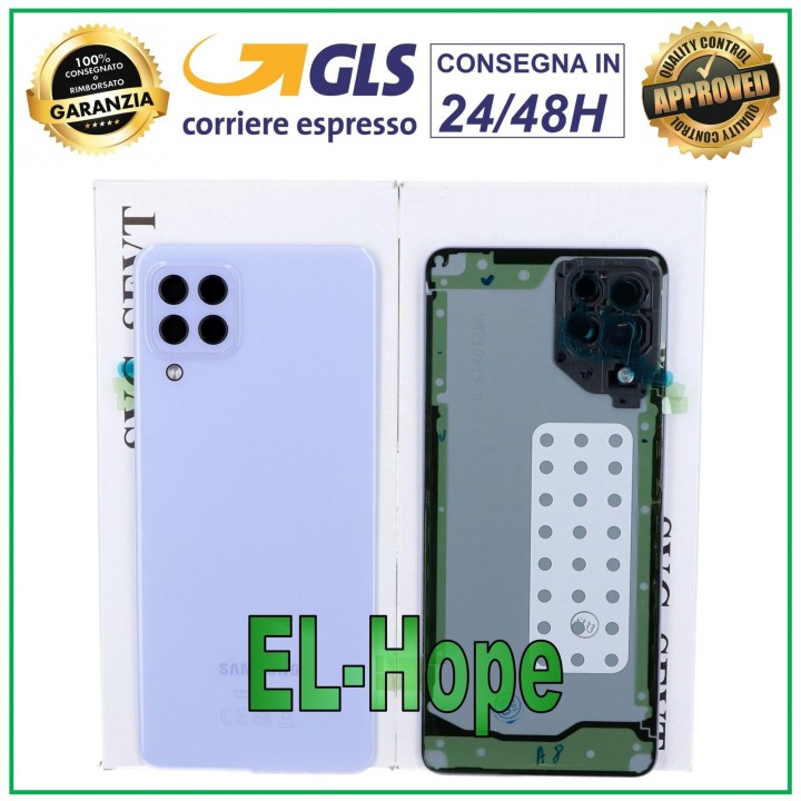 ORIGINAL SAMSUNG GALAXY A22 SM-A225 4G BACK COVER GLASS PURPLE