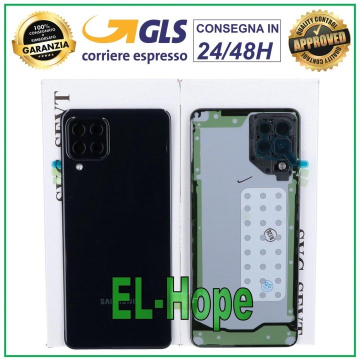 ORIGINAL SAMSUNG GALAXY A22 SM-A225 4G BACK COVER BLACK GLASS