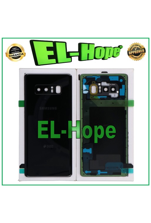ORIGINAL SAMSUNG GALAXY NOTE 8 SM-N950 BACK COVER BLACK GLASS