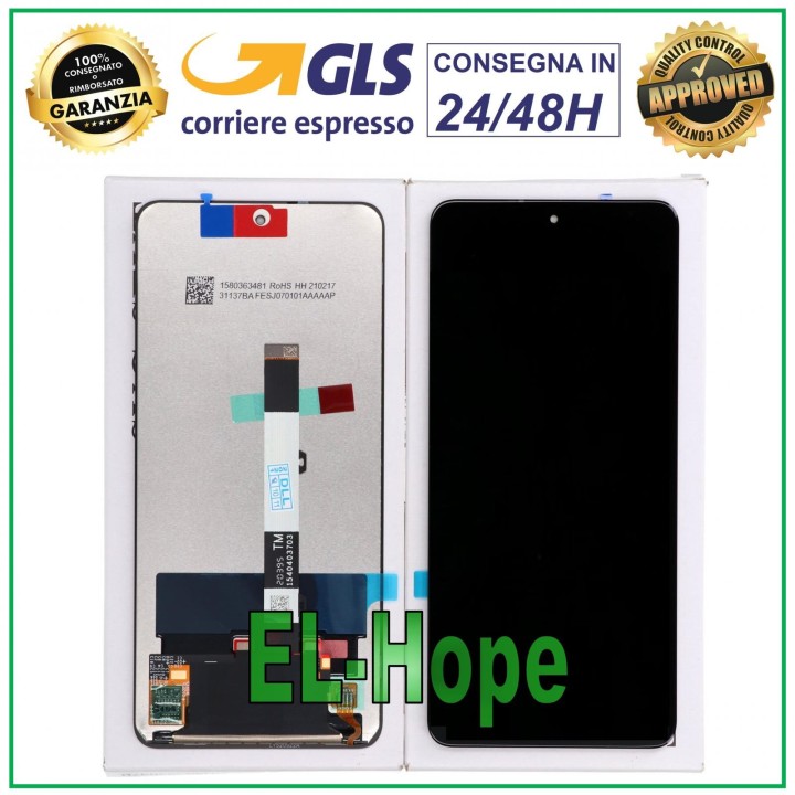 LCD DISPLAY PARI ORIGINAL SERVICE XIAOMI REDMI NOTE 9 PRO 5G TOUCH SCREEN GLASS