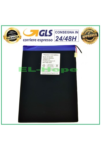BATTERY FOR TABLET AND PC 3.7V 5000 MAH - DIMENSIONS 15.3 cm * 10.2 cm * 0.2 cm