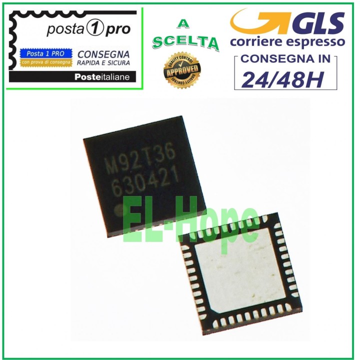 CHIP M92T36 POWER CONTROL IC CHARGING CHARGING NINTENDO SWITCH LITE