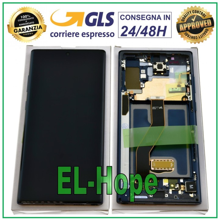 ORIGINAL DISPLAY SAMSUNG NOTE 10 PLUS SM-N976 F TOUCH SCREEN BLACK GH82-20900A