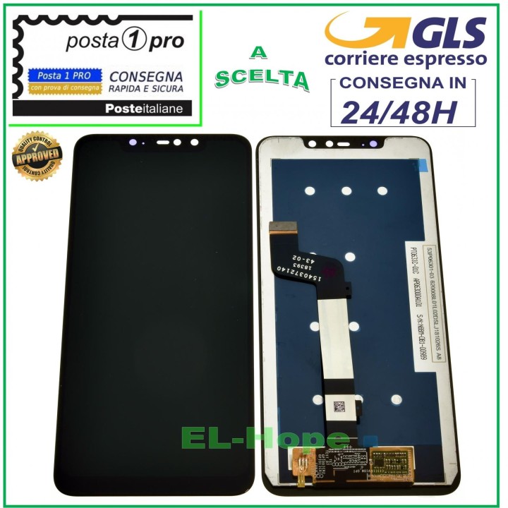 LCD DISPLAY FOR XIAOMI REDMI M1806E7TH M1806E7TG TOUCH SCREEN BLACK GLASS SCREEN