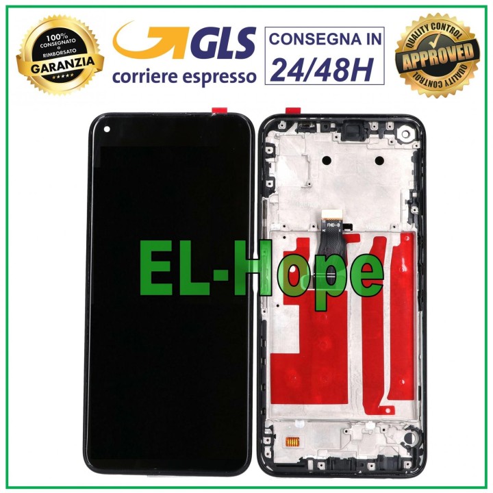 LCD DISPLAY FRAME TOUCH SCREEN FOR HUAWEI NOVA 7 SE CDY-AN00 BLACK GLASS SCREEN