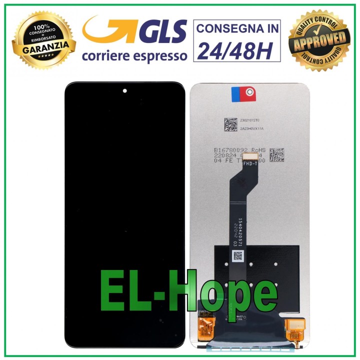 LCD DISPLAY FOR HUAWEI HONOR 50 SE JLH-AN00 TOUCH SCREEN GLASS ASSEMBLED BLACK