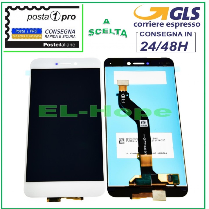 LCD DISPLAY FOR HUAWEI HONOR 8 LITE PRA-AL00X TOUCH SCREEN WHITE GLASS