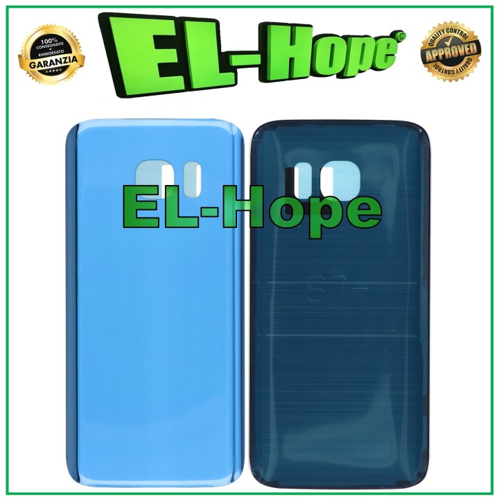 BATTERY SHELL FOR SAMSUNG GALAXY S7 SM-G930 GLASS BACK COVER BLUE