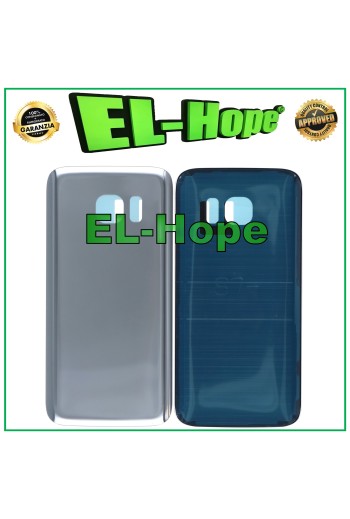 BATTERY SHELL FOR SAMSUNG GALAXY S7 SM-G930 GLASS BACK COVER SILVER