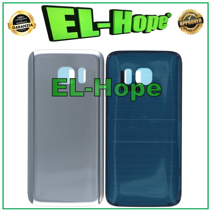 BATTERY SHELL FOR SAMSUNG GALAXY S7 SM-G930 GLASS BACK COVER SILVER