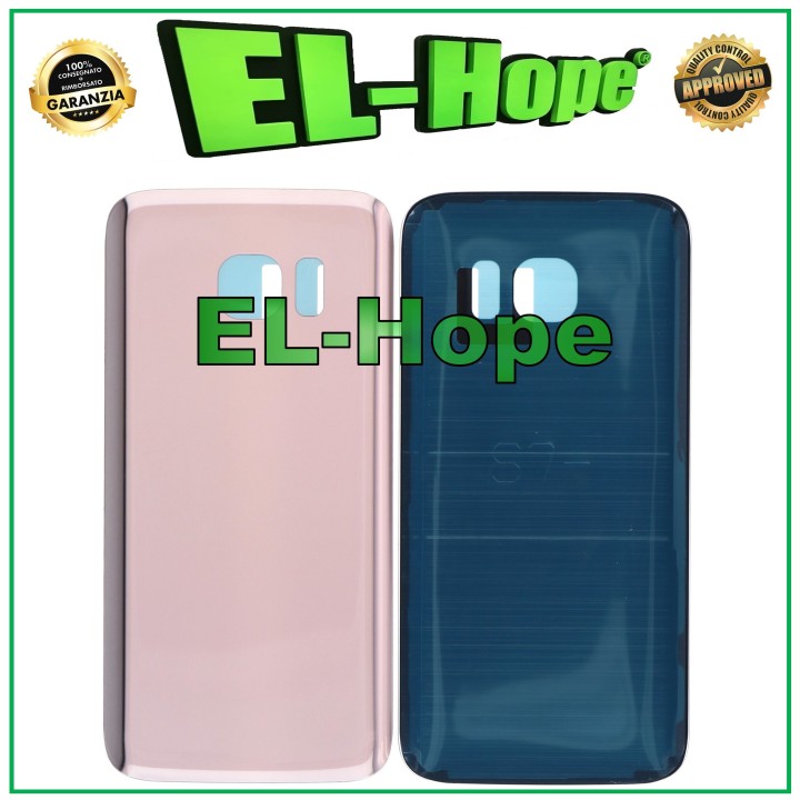 BATTERY SHELL FOR SAMSUNG GALAXY S7 SM-G930 GLASS BACK COVER PINK