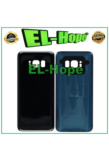 BATTERY SHELL FOR SAMSUNG GALAXY S8 SM-G950 GLASS BACK COVER BLACK
