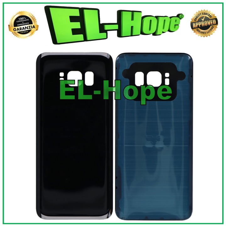 BATTERY SHELL FOR SAMSUNG GALAXY S8 SM-G950 GLASS BACK COVER BLACK