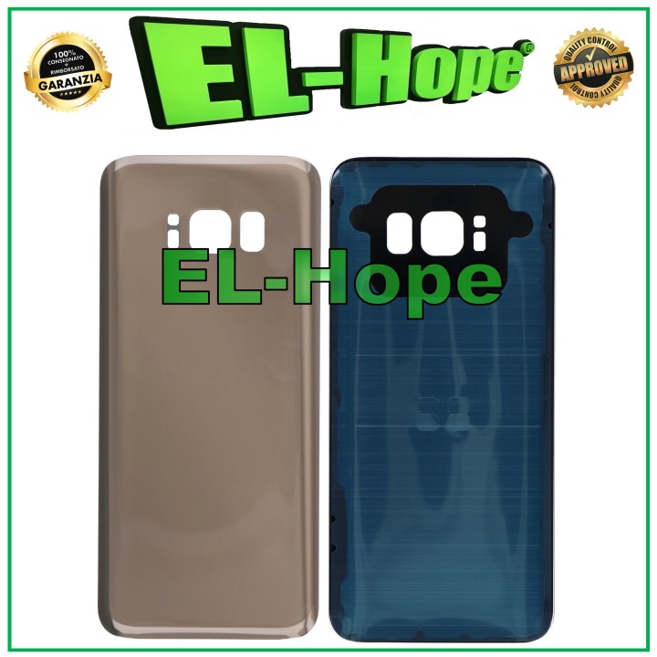 BATTERY SHELL FOR SAMSUNG GALAXY S8 SM-G950 GLASS BACK COVER GOLD