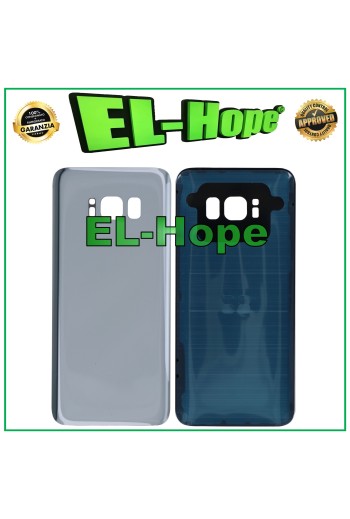 BATTERY SHELL FOR SAMSUNG GALAXY S8 SM-G950 GLASS BACK COVER SILVER