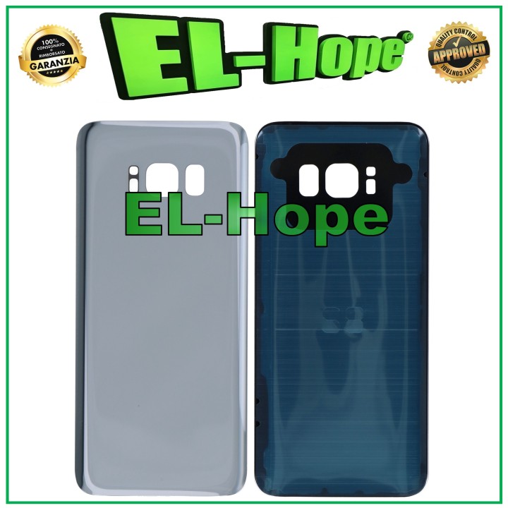 BATTERY SHELL FOR SAMSUNG GALAXY S8 SM-G950 GLASS BACK COVER SILVER