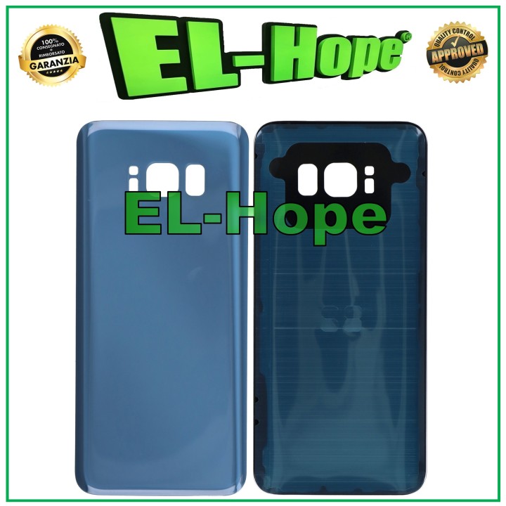 BATTERY SHELL FOR SAMSUNG GALAXY S8 SM-G950 GLASS BACK COVER BLUE