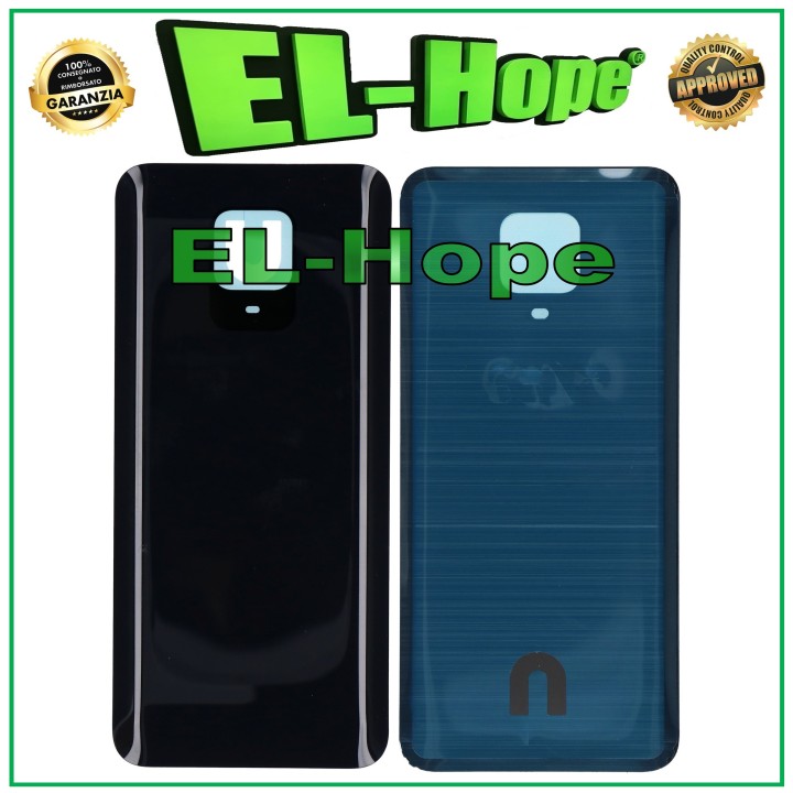 BATTERY COVER FOR XIAOMI REDMI NOTE 9 PRO M2003J6 / 9S BACK CASE BLACK