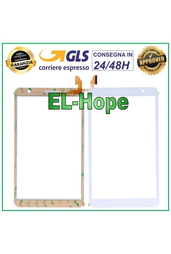 TOUCH SCREEN GLASS CLEMENTONI CLEMPAD REVOLUTION X 16753 VERS. WIFI WHITE
