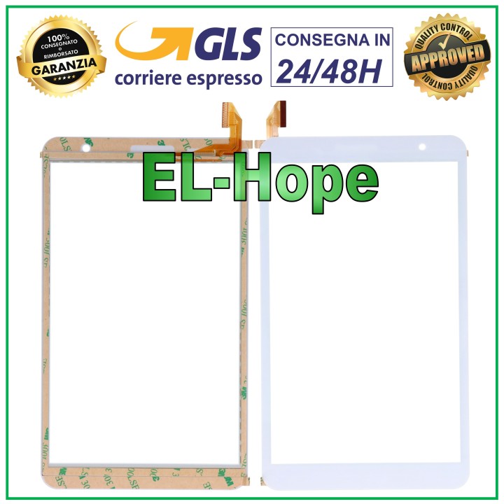 TOUCH SCREEN GLASS CLEMENTONI CLEMPAD REVOLUTION X 16753 VERS. WIFI WHITE