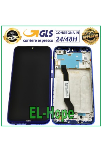LCD DISPLAY + ORIGINAL FRAME XIAOMI REDMI NOTE 8 M1908C3JE TOUCH SCREEN BLUE