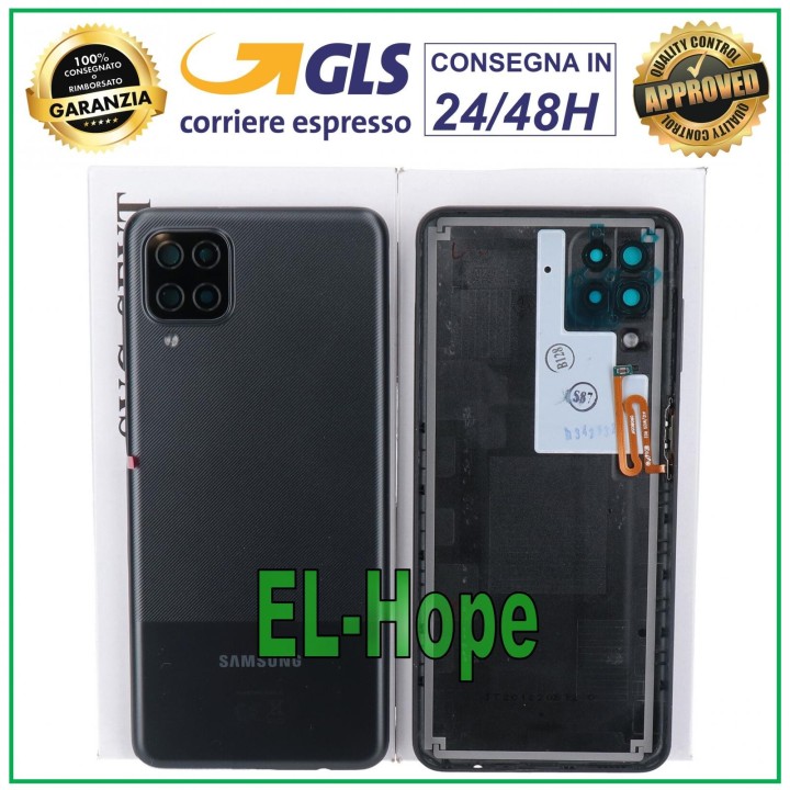 ORIGINAL SAMSUNG GALAXY A12 SM-A127 BATTERY COVER BACK CASE BLACK