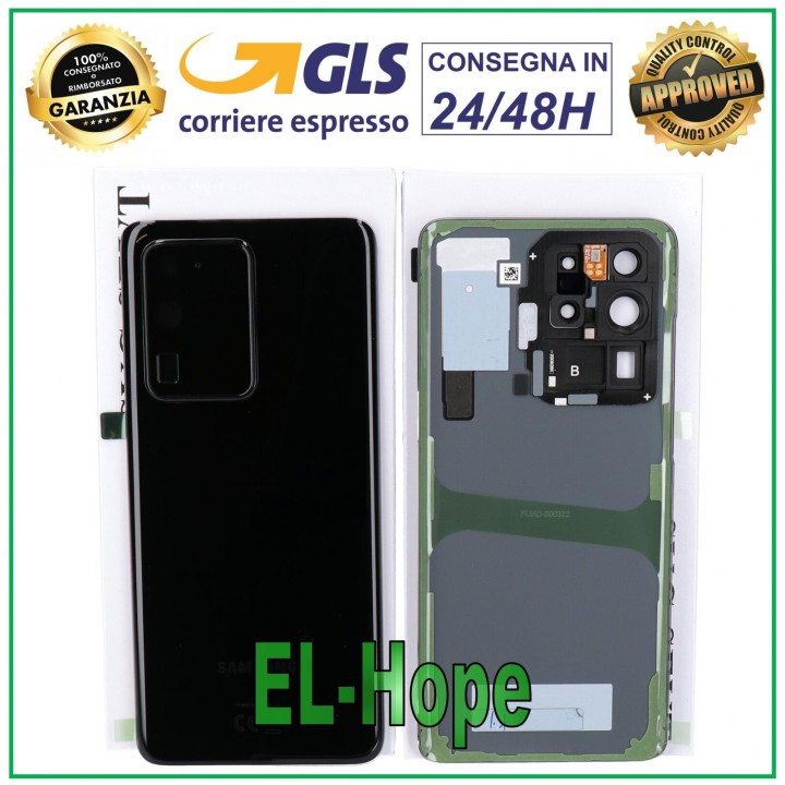 ORIGINAL SAMSUNG GALAXY S20 ULTRA SM-G988 BACK COVER BLACK