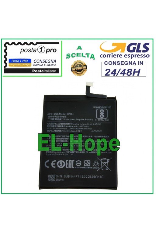 BATTERY BN44 FOR XIAOMI MI REDMI 5 PLUS MEE7 MEG7 MET7 4000 mAh EQUAL TO ORIGINAL