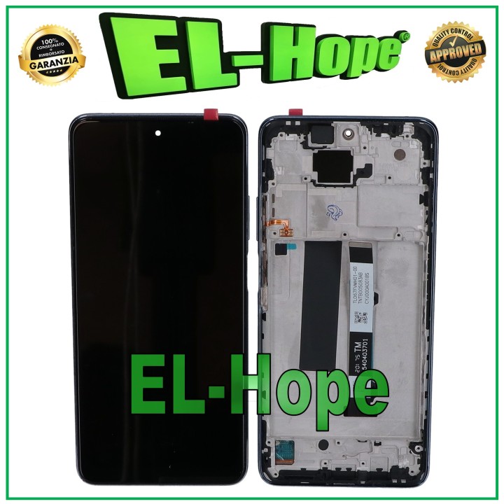 LCD DISPLAY + FRAME FOR XIAOMI REDMI NOTE 9 PRO 5G 2020 TOUCH ASSEMBLED BLACK