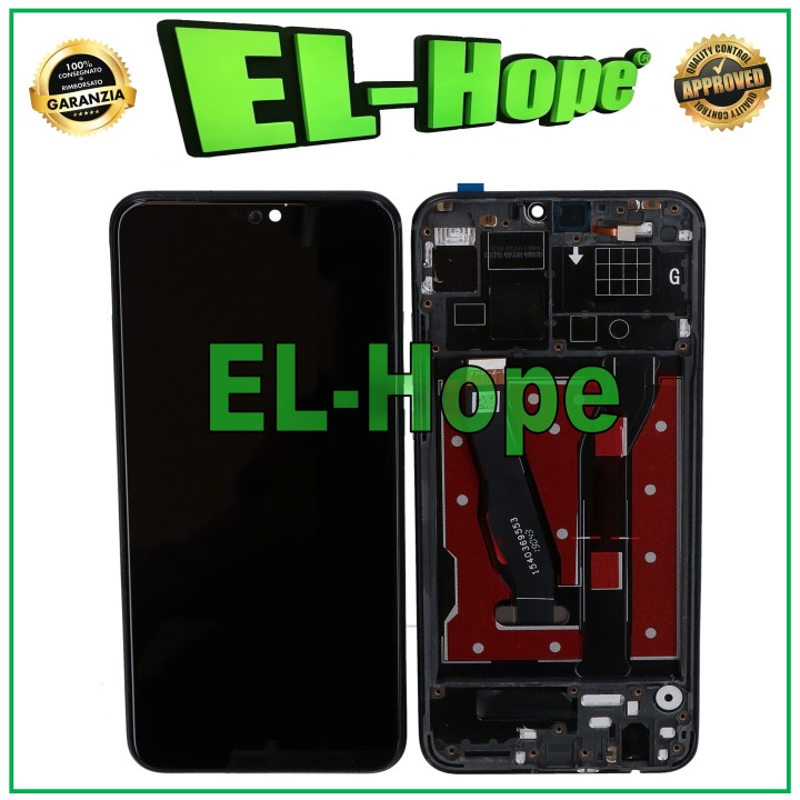 DISPLAY FRAME FOR HONOR 8X JSN-AL00 TL00 / VIEW 10 LITE JSN-L21 TOUCH BLACK GLASS