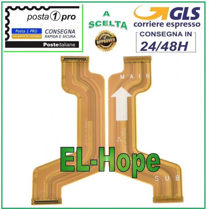 FLAT FLEX CABLE CONNECTION MOTHERBOARD LCD DISPLAY SAMSUNG GALAXY A71 SM-A715F