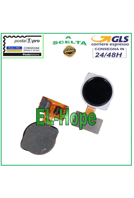 HOME BUTTON FINGERPRINT SENSOR XIAOMI REDMI M1901F7G M1901F7H BLACK